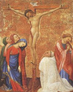 Jean de Beaumetz The Crucifixion with a Carthusian Monk oil painting picture